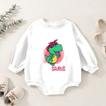Discover mom mamasaurus Baby Romper Sweatshirts