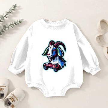 Discover Gaming Goat Controller Geek Design Baby Romper Sweatshirts