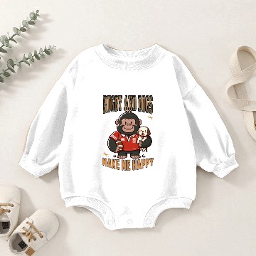 Discover Rugby Union Gorilla Baby Romper Sweatshirts