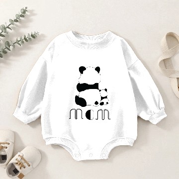 Discover Adorable Panda Cubs Baby Romper Sweatshirts