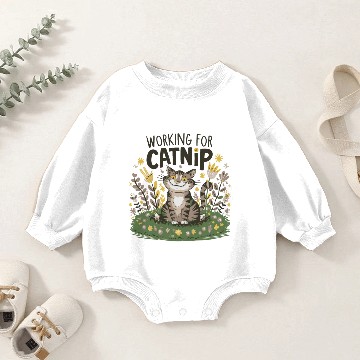Discover Working for Catnip Baby Romper Sweatshirts