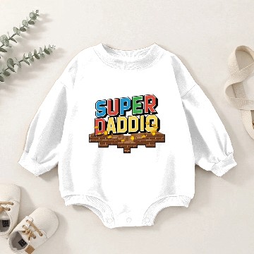 Discover Super Daddio Baby Romper Sweatshirts