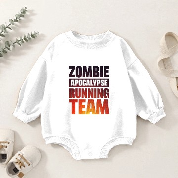 Discover Zombie Apocalypse Running Team Baby Romper Sweatshirts