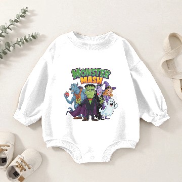 Discover monster mash Baby Romper Sweatshirts