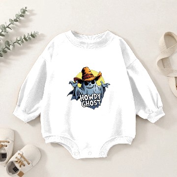 Discover Spooky Howdy Halloween Ghost Baby Romper Sweatshirts