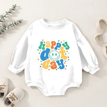 Discover Happy Dot Day Baby Romper Sweatshirts