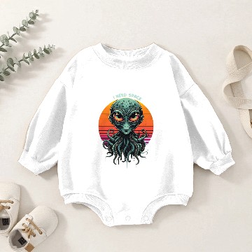 Discover I Need Space - Funny Alien Baby Romper Sweatshirts