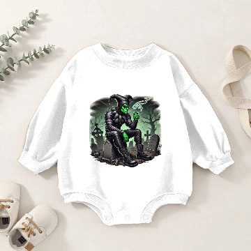 Discover Graveyard Jester Baby Romper Sweatshirts