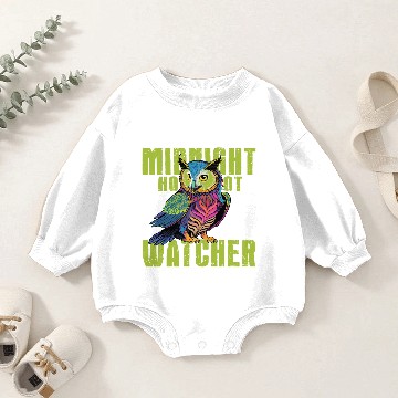 Discover Midnight watcher Baby Romper Sweatshirts