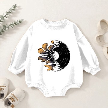Discover Vinyl Bloom Baby Romper Sweatshirts