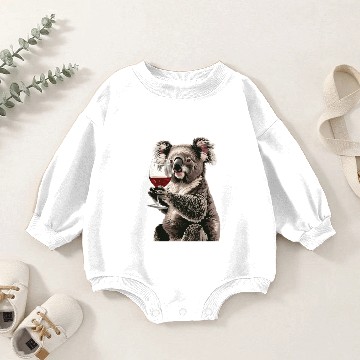Discover Koala Wine Baby Romper Sweatshirts