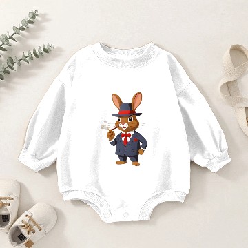 Discover Thumper: The Rhythmic Force of Nature Baby Romper Sweatshirts