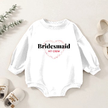 Discover Bridesmaid wedding clothing Baby Romper Sweatshirts
