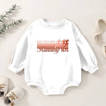 Discover RETRO DESIGN SPORT - RUNNING 1975 Baby Romper Sweatshirts