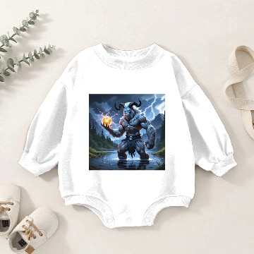 Discover legendary animals Thunderous Silver Ape Baby Romper Sweatshirts
