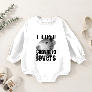Discover I love Capybara lovers ! Baby Romper Sweatshirts