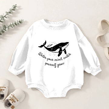 Discover Cosmic Whale Growth Baby Romper Sweatshirts