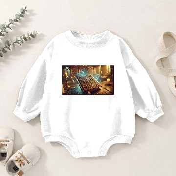 Discover Spell Book Baby Romper Sweatshirts