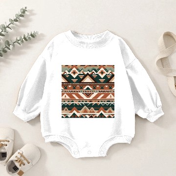 Discover Aztec Geometry Baby Romper Sweatshirts