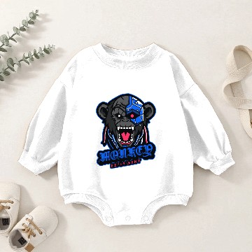 Discover Primate evolution Baby Romper Sweatshirts