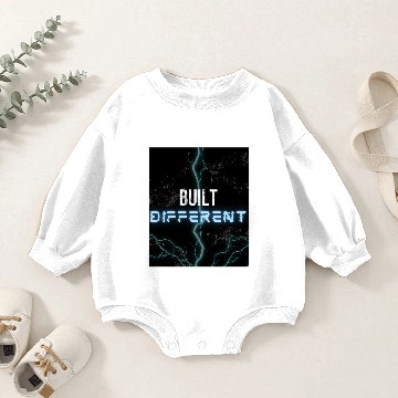 Discover Built Different Baby Romper Sweatshirts