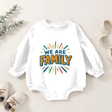 Discover We are Family 1 Baby Romper Sweatshirts