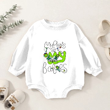 Discover my planet are my babies Baby Romper Sweatshirts