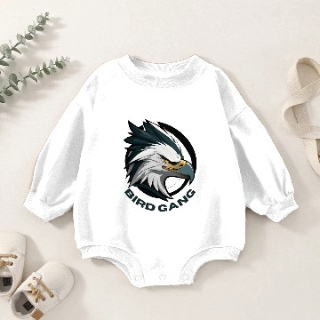 Discover Majestic Eagle Bird Ganging Logo Baby Romper Sweatshirts