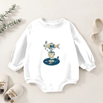 Discover Surreal Fish Dreamscape Baby Romper Sweatshirts