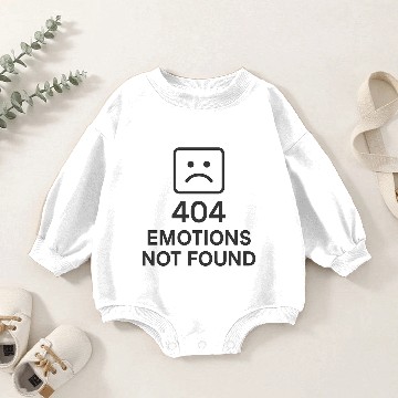 Discover Minimalist Sad Face Illustration Baby Romper Sweatshirts