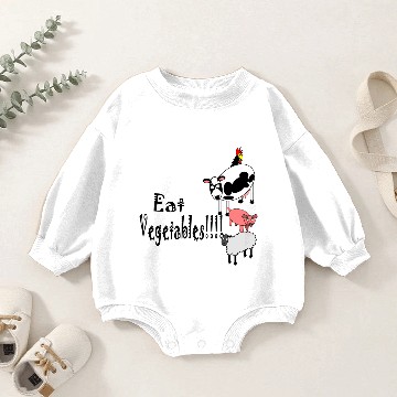 Discover Eat Vegetables Baby Romper Sweatshirts