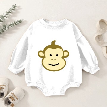Discover Monkey Face Baby Romper Sweatshirts