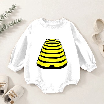 Discover Bee Hive Baby Romper Sweatshirts