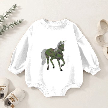 Discover Camouflage Unicorn Baby Romper Sweatshirts