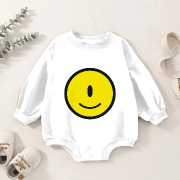 Discover Smiley Cyclops Icon 2c Baby Romper Sweatshirts
