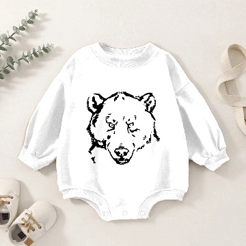 Discover Grizzly Bear Baby Romper Sweatshirts