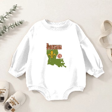 Discover louisiana state Baby Romper Sweatshirts