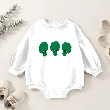 Discover 3 broccoli vector art Baby Romper Sweatshirts