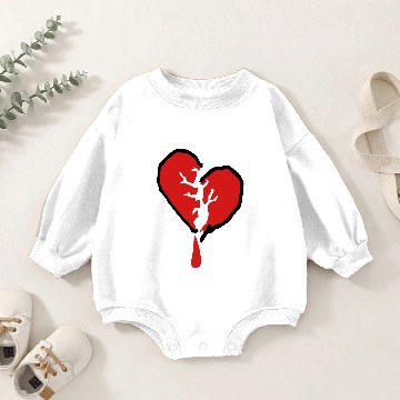 Discover Bleeding Heart Baby Romper Sweatshirts