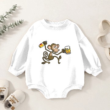 Discover Drunk Monkey Baby Romper Sweatshirts
