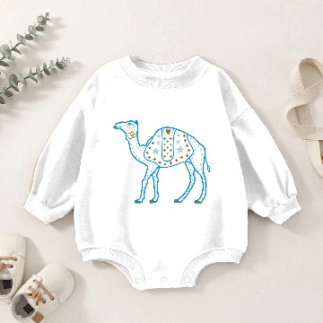Discover Indie Pop Camel Baby Romper Sweatshirts