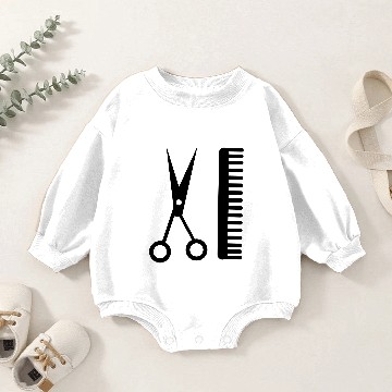 Discover Hairstylist Baby Romper Sweatshirts