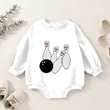 Discover Bowling Baby Romper Sweatshirts