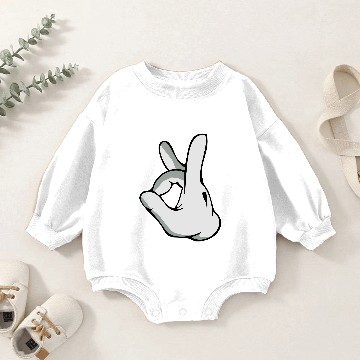 Discover mickey hands dope Baby Romper Sweatshirts
