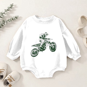 Discover Motocross Baby Romper Sweatshirts