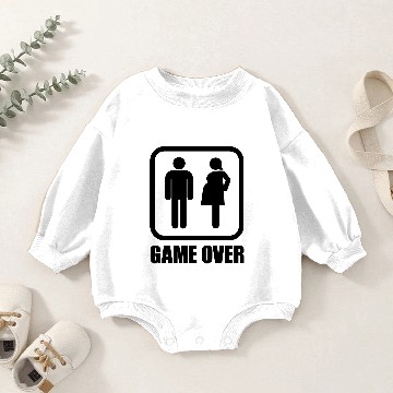 Discover Game over - pregnant Baby Romper Sweatshirts