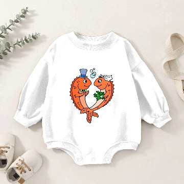 Discover Bride and Groom Baby Romper Sweatshirts