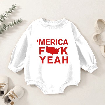 Discover Merica Fk Yeah Baby Romper Sweatshirts