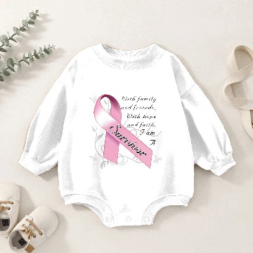 Discover Breast Cancer Survivor Baby Romper Sweatshirts