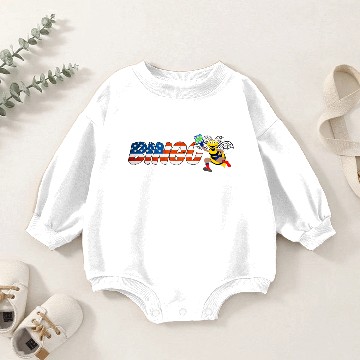 Discover Bingo Bee USA Baby Romper Sweatshirts